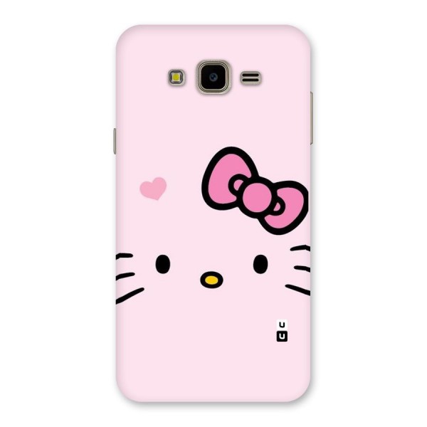 Cute Bow Face Back Case for Galaxy J7 Nxt
