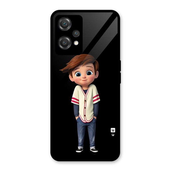 Cute Boy Tim Glass Back Case for OnePlus Nord CE 2 Lite 5G