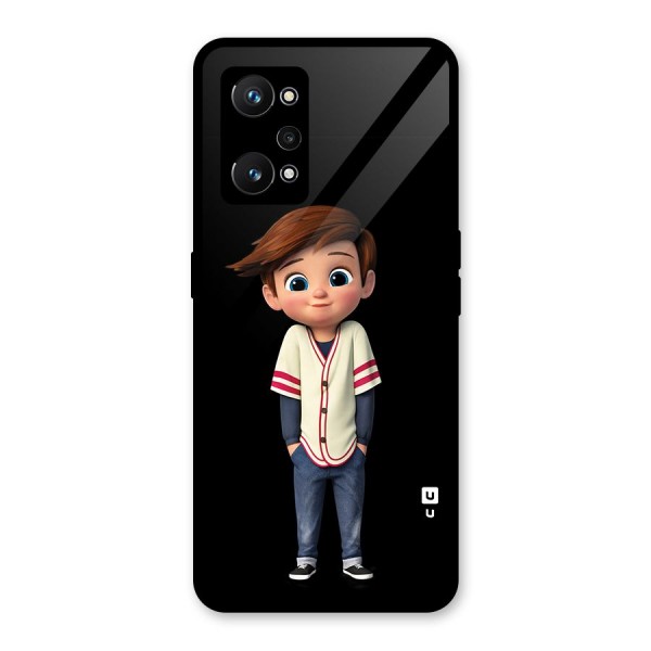 Cute Boy Tim Glass Back Case for Realme GT Neo 3T