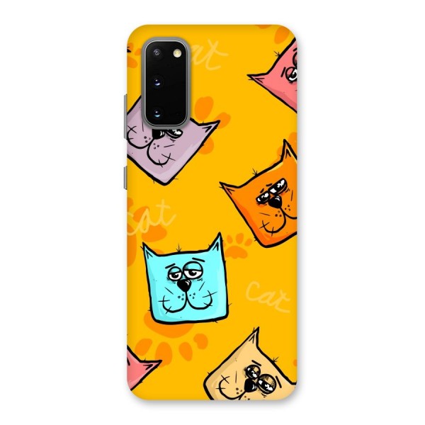 Cute Cat Pattern Back Case for Galaxy S20