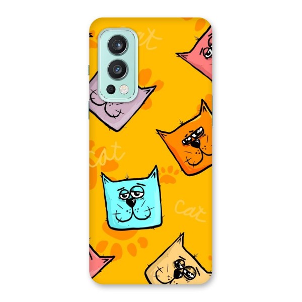 Cute Cat Pattern Back Case for OnePlus Nord 2 5G