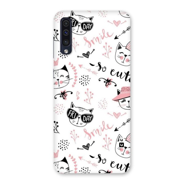 Cute Cat Swag Back Case for Galaxy A50