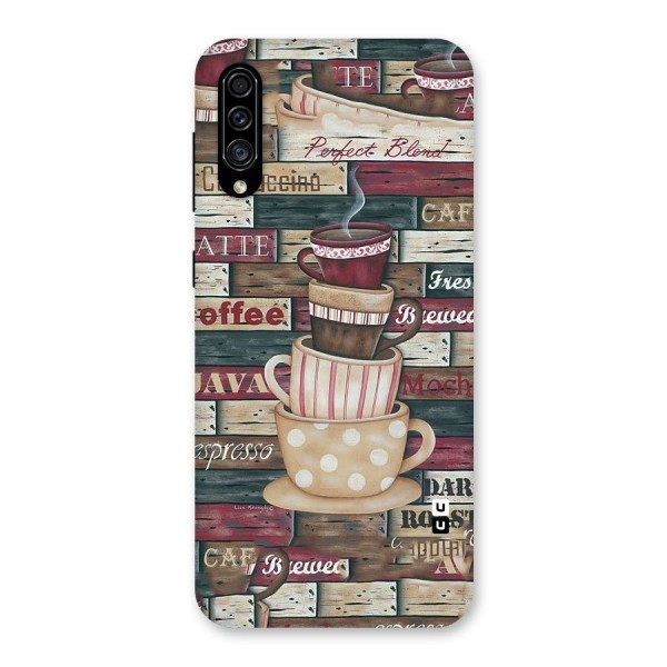 Cute Coffee Cups Back Case for Galaxy A30s