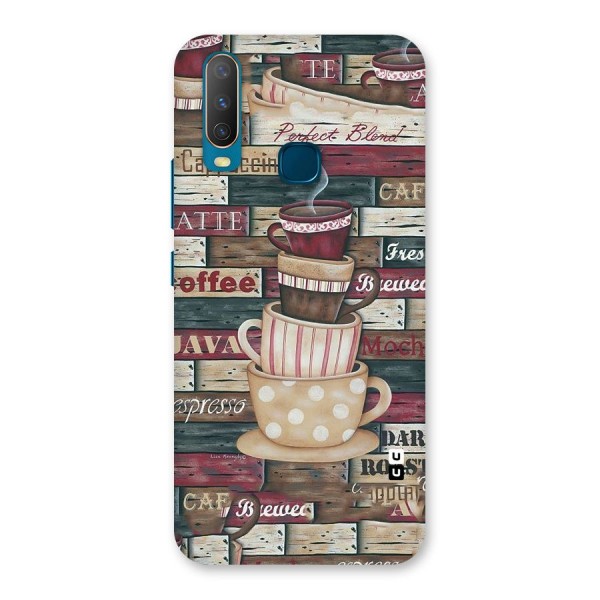 Cute Coffee Cups Back Case for Vivo Y15