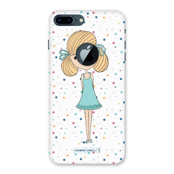 Cute Girl Back Case for iPhone 7 Plus Logo Cut