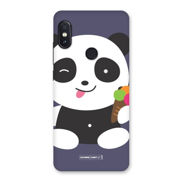 Cute Panda Blue Back Case for Redmi Note 5 Pro