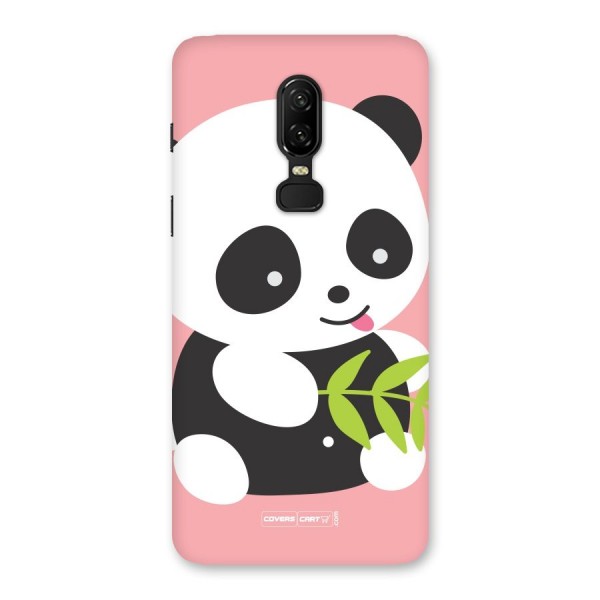 Cute Panda Pink Back Case for OnePlus 6