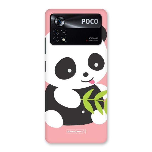 Cute Panda Pink Back Case for Poco X4 Pro 5G