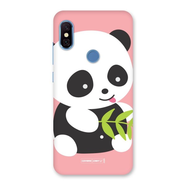 Cute Panda Pink Back Case for Redmi Note 6 Pro