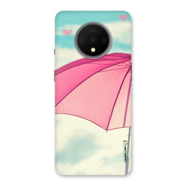 Cute Pink Umbrella Back Case for OnePlus 7T