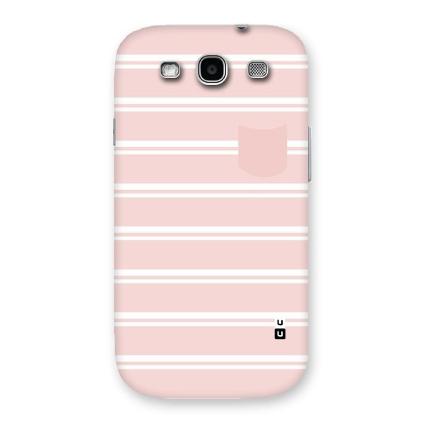 Cute Pocket Striped Back Case for Galaxy S3 Neo