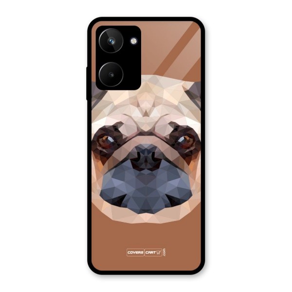 Cute Pug Glass Back Case for Realme 10
