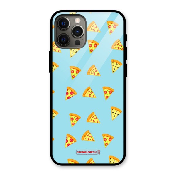 Cute Slices of Pizza Glass Back Case for iPhone 12 Pro Max