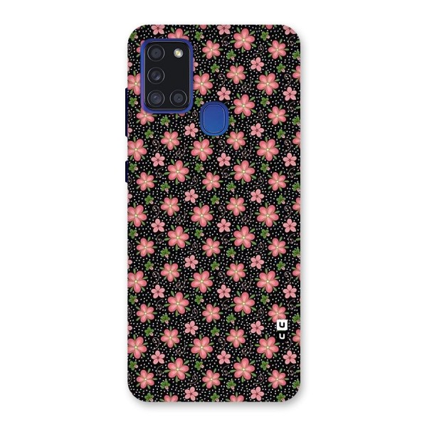 Cute Tiny Flowers Back Case for Galaxy A21s
