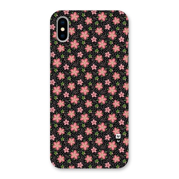 Cute Tiny Flowers Back Case for iPhone X