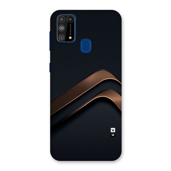 Dark Gold Stripes Back Case for Galaxy F41