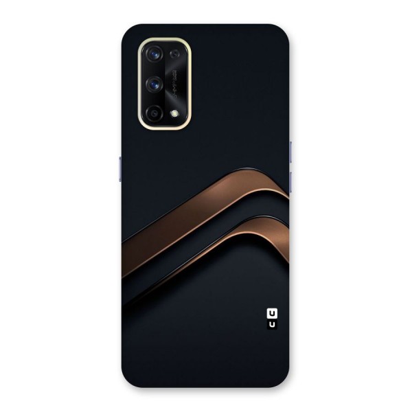 Dark Gold Stripes Glass Back Case for Realme X7 Pro