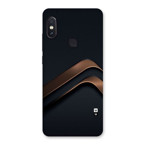 Dark Gold Stripes Back Case for Redmi Note 5 Pro