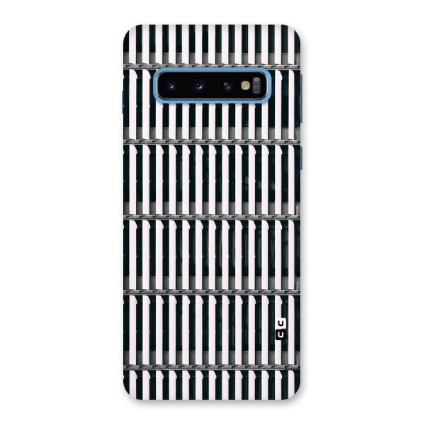 Dark Lines Pattern Back Case for Galaxy S10