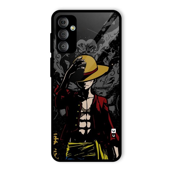 Dark Luffy Art Glass Back Case for Galaxy F23