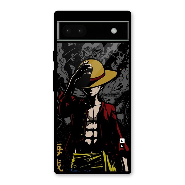 Dark Luffy Art Glass Back Case for Google Pixel 6a