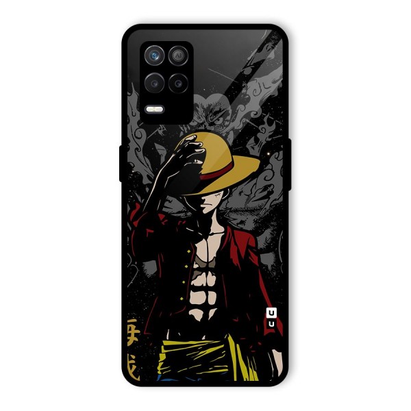 Dark Luffy Art Glass Back Case for Realme 8 5G