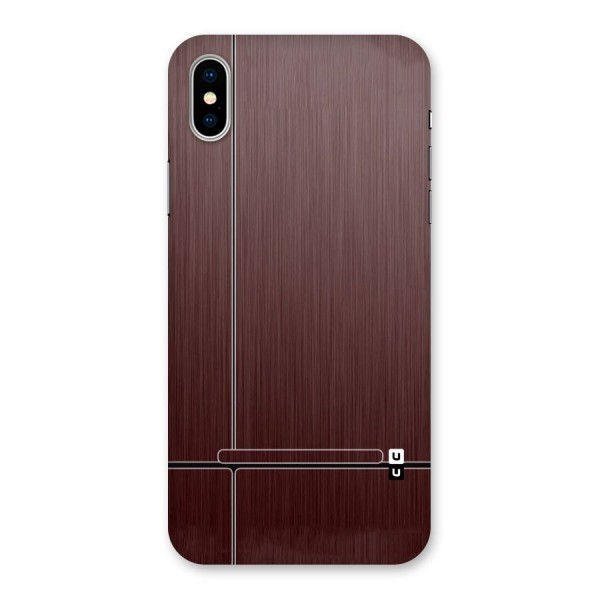 Dark Maroon Classic Design Back Case for iPhone XS