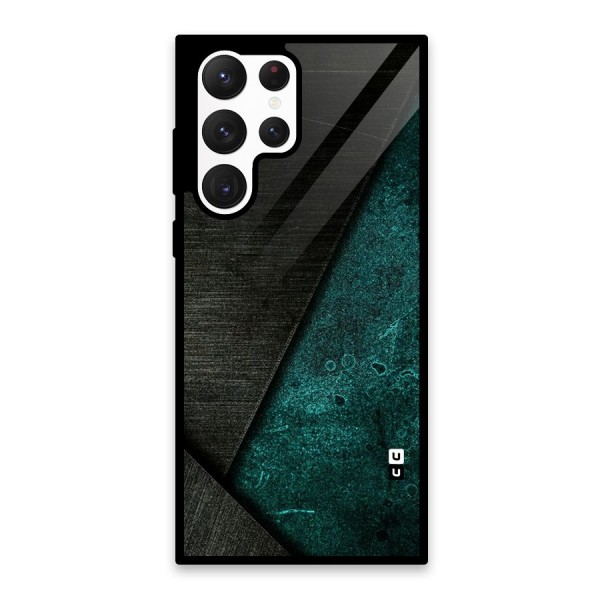 Dark Olive Green Glass Back Case for Galaxy S22 Ultra 5G