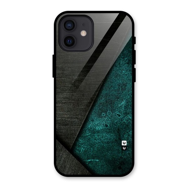 Dark Olive Green Glass Back Case for iPhone 12