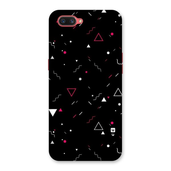 Dark Shapes Design Back Case for Oppo A3s