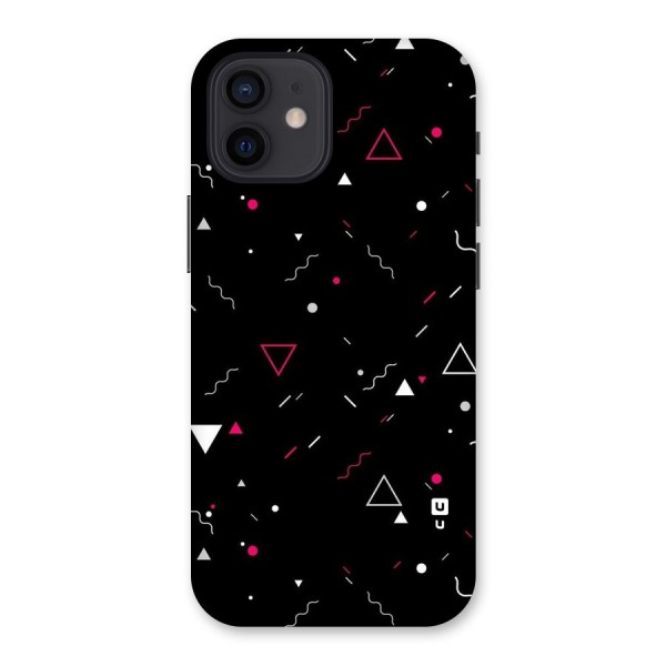 Dark Shapes Design Back Case for iPhone 12