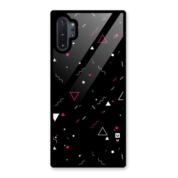Dark Shapes Design Glass Back Case for Galaxy Note 10 Plus