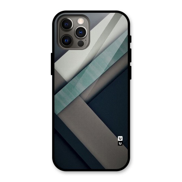 Dark Stripes Glass Back Case for iPhone 12 Pro