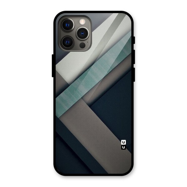Dark Stripes Glass Back Case for iPhone 12 Pro Max