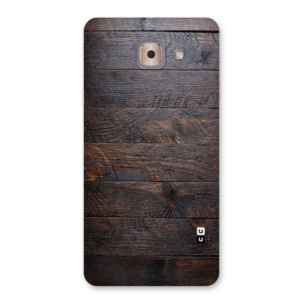 Dark Wood Printed Back Case for Galaxy J7 Max