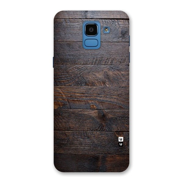 Dark Wood Printed Back Case for Galaxy On6
