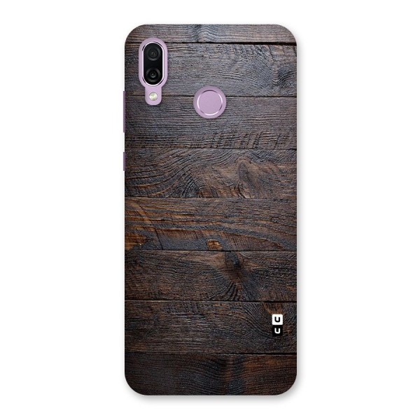 Dark Wood Printed Back Case for Honor Play