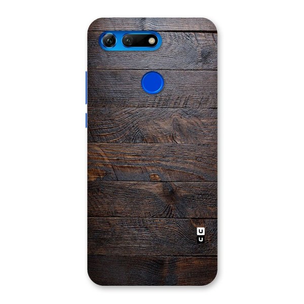 Dark Wood Printed Back Case for Honor View 20