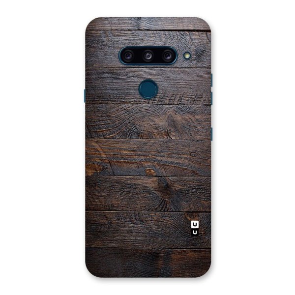 Dark Wood Printed Back Case for LG  V40 ThinQ