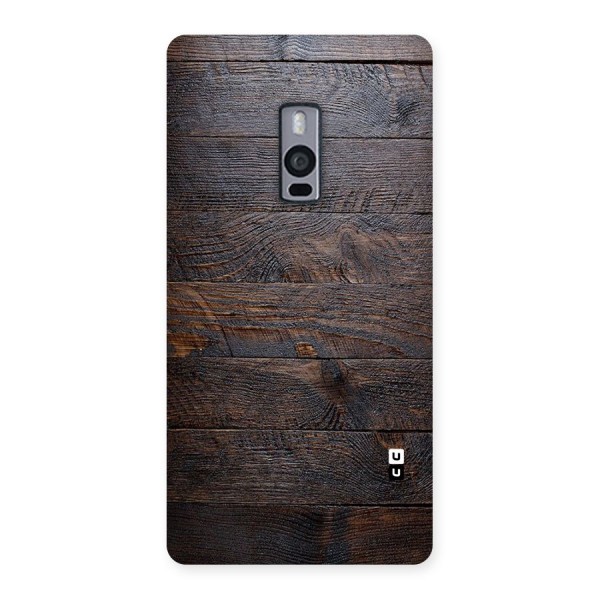Dark Wood Printed Back Case for OnePlus Two
