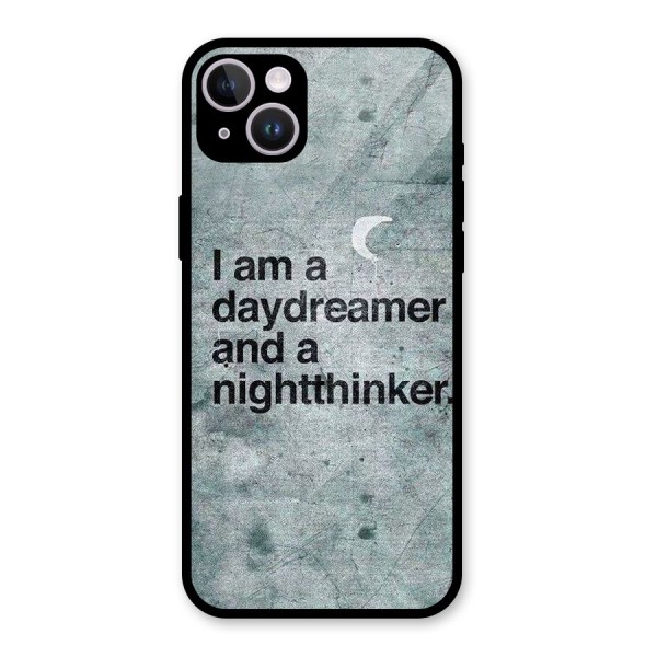 Day Dreamer Night Thinker Glass Back Case for iPhone 14 Plus