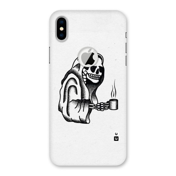 Dead But Coffee Back Case for iPhone X Logo Cut
