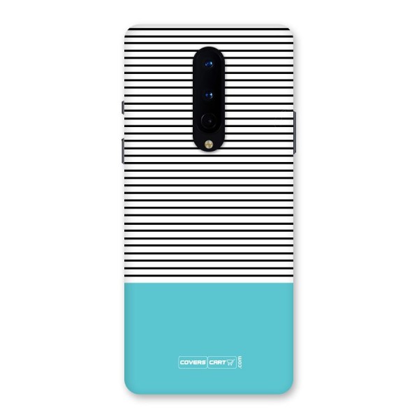 Deep Sky Blue Stripes Back Case for OnePlus 8