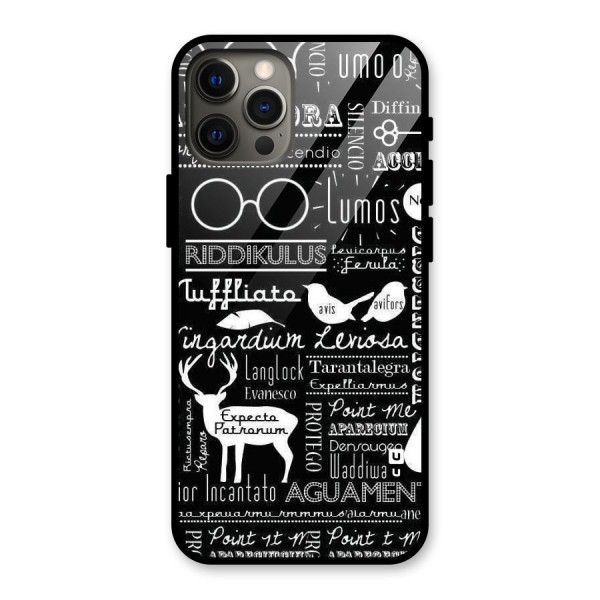 Deer Key Spell Glass Back Case for iPhone 12 Pro Max