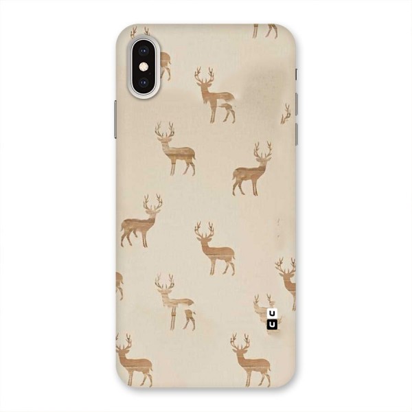 Deer Pattern Back Case for iPhone XS Max
