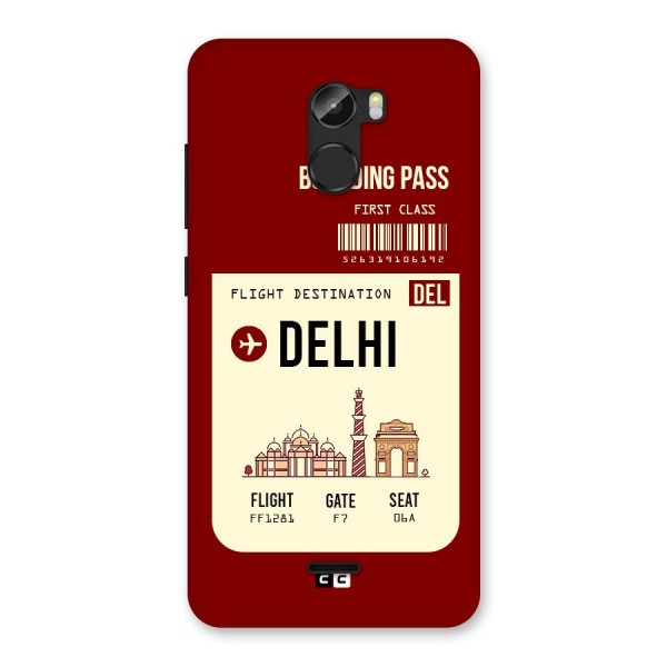 Delhi Boarding Pass Back Case for Gionee X1