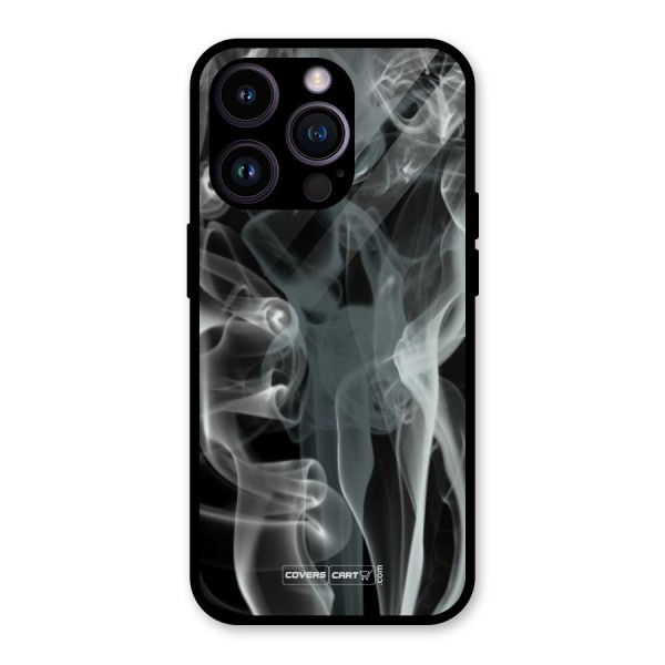Dense Smoke Glass Back Case for iPhone 14 Pro