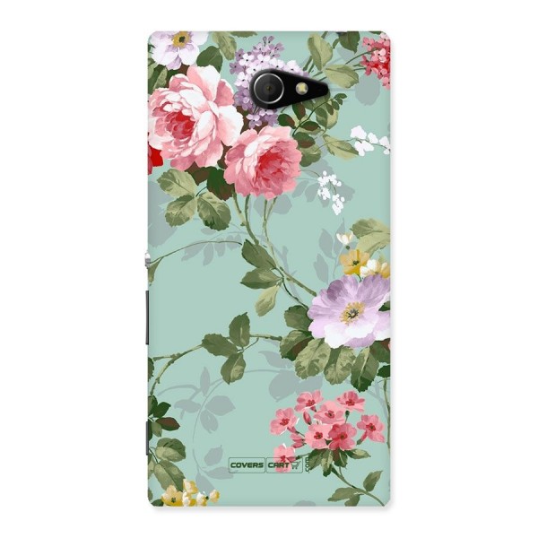 Desinger Floral Back Case for Sony Xperia M2