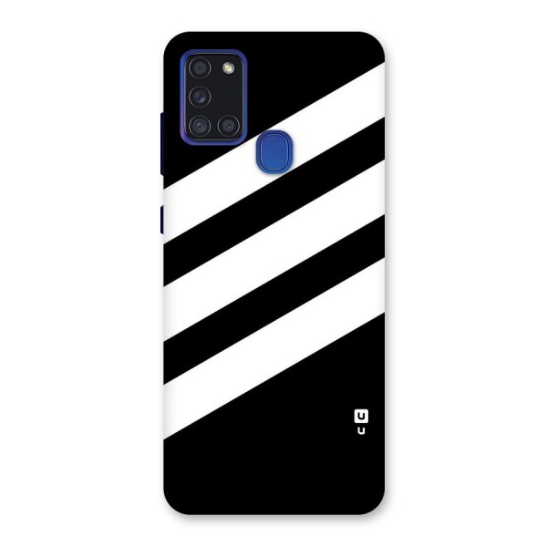 Diagonal Classic Stripes Back Case for Galaxy A21s