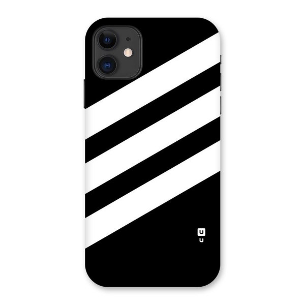 Diagonal Classic Stripes Back Case for iPhone 11
